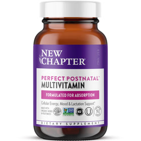 New Chapter Compléments Alimentaires Postnatals 192 Gélules vue avant