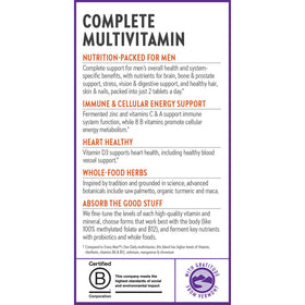 New Chapter Multivitamine Avancée pour Hommes, emballage et présentation