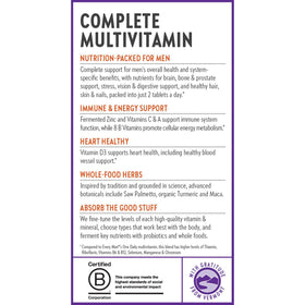 New Chapter Multivitamine Avancée pour Hommes, présentation des comprimés