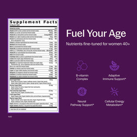 New Chapter Multivitamine Femme 40+ comprimés sur une table