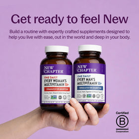 New Chapter Multivitamine Femme 55+ avec des légumes biologiques