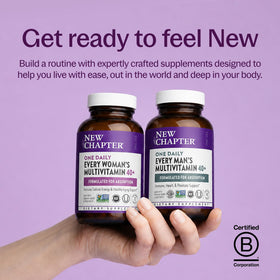 New Chapter Multivitamine Homme 40+ 48 comprimés - vue de côté