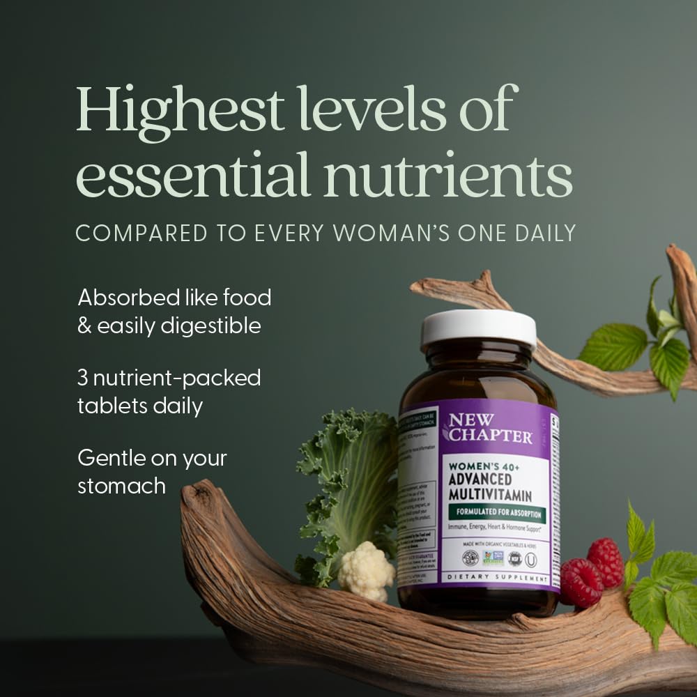 New Chapter Multivitamines Femmes 40+ ingrédients sur l'emballage
