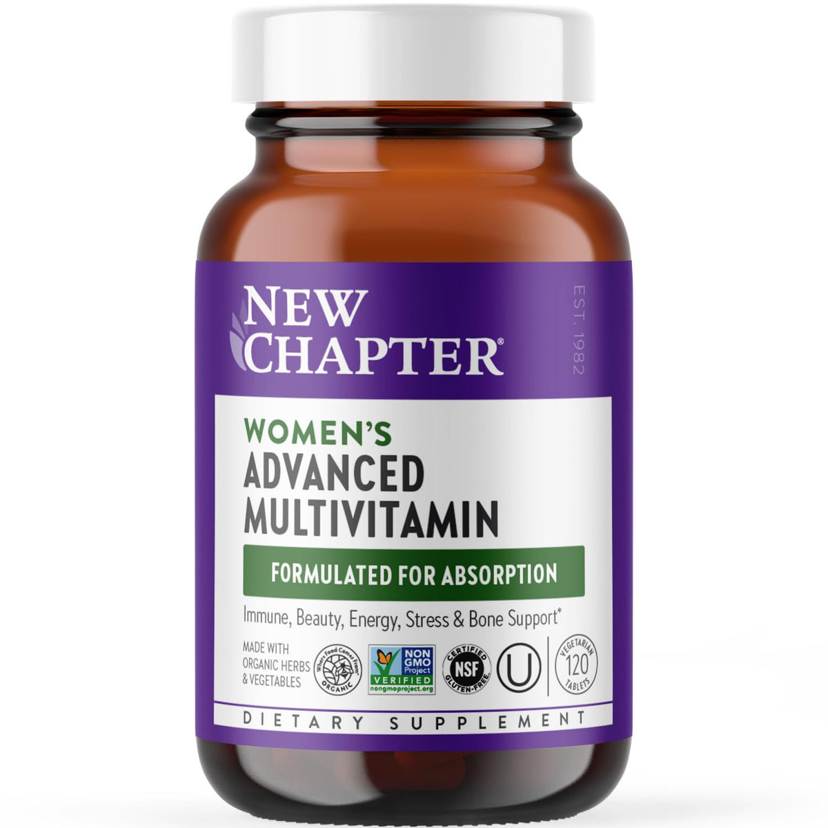 New Chapter Multivitamines pour Femmes 120 Comprimés vue de face