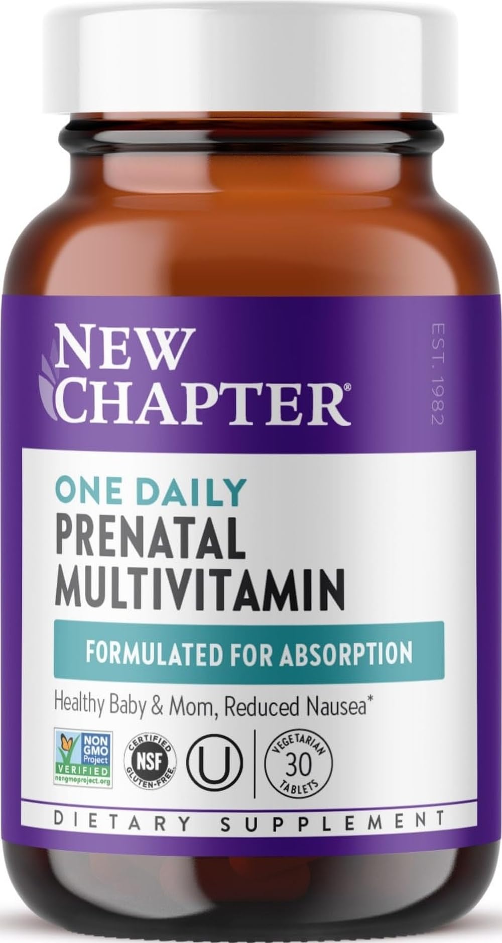 New Chapter Multivitamines Prénatales Quotidiennes boîte frontale
