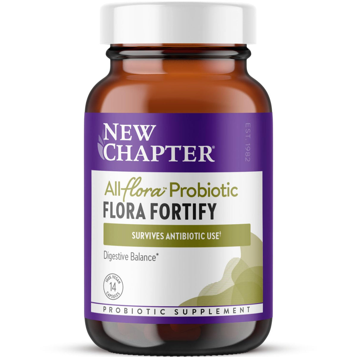New Chapter Probiotique Flora Fortify 14 capsules vue de face