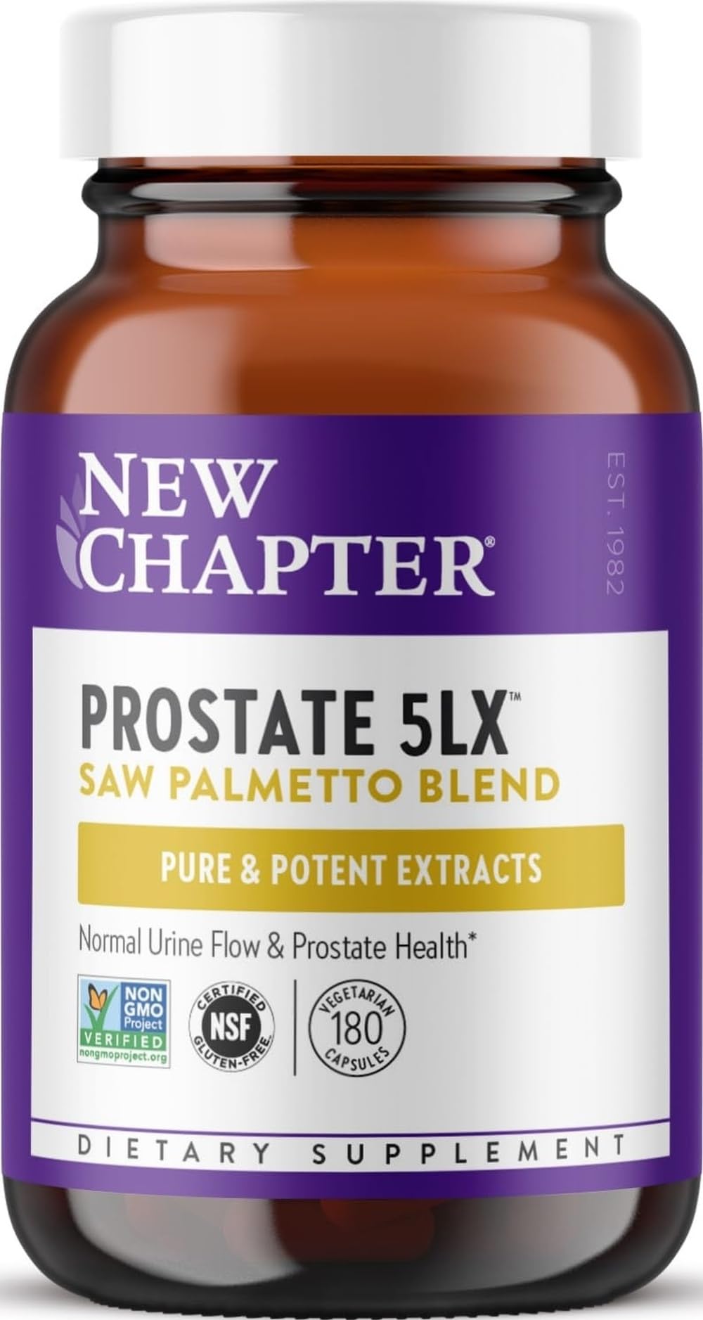 New Chapter Prostate 5LX 180 gélules boîte avant