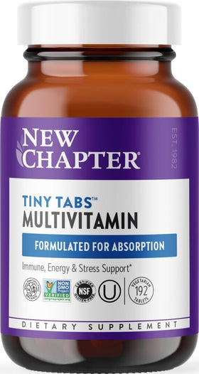 New Chapter Tiny Tabs Multivitamin 192 comprimés vue de face