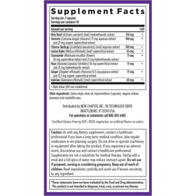 New Chapter Zyflamend Complément Alimentaire Sommeil 60 Capsules avec ingrédients