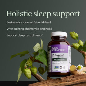 New Chapter Zyflamend Complément Alimentaire Sommeil 60 Capsules sur une table