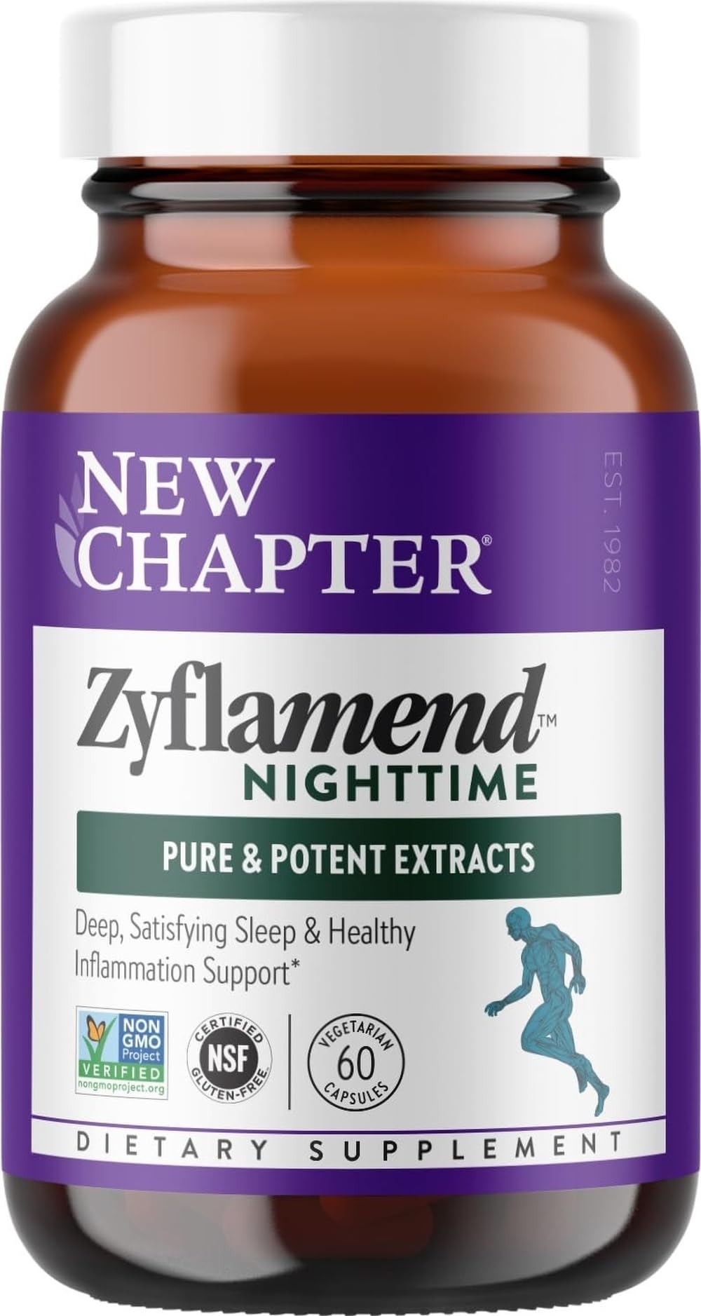 New Chapter Zyflamend Complément Alimentaire Sommeil 60 Capsules vue de face