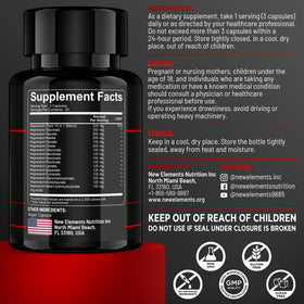 New Elements Complexe Magnésium 15 en 1 224 mg capsules côté