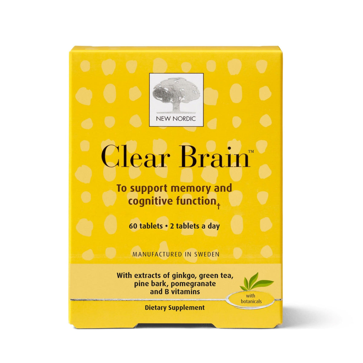 NEW NORDIC Clear Brain comprimés 60 unités vue avant