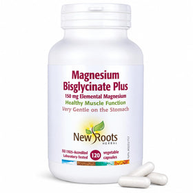 NEW ROOTS HERBAL Magnésium Bisglycinate Plus 120 capsules végétales