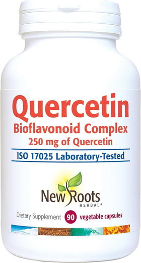 NEW ROOTS HERBAL Quercétine avec Bromélaïne 90 capsules végétales en boîte