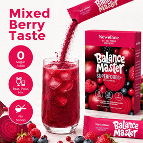 NEWELLME Balance Master Poudre Super Reds en sachets ouverts