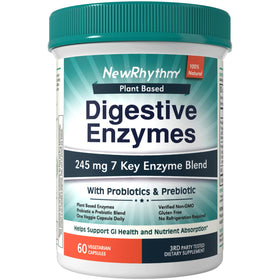 NewRhythm Enzymes 245 mg 60 Capsules Végétales vue de face