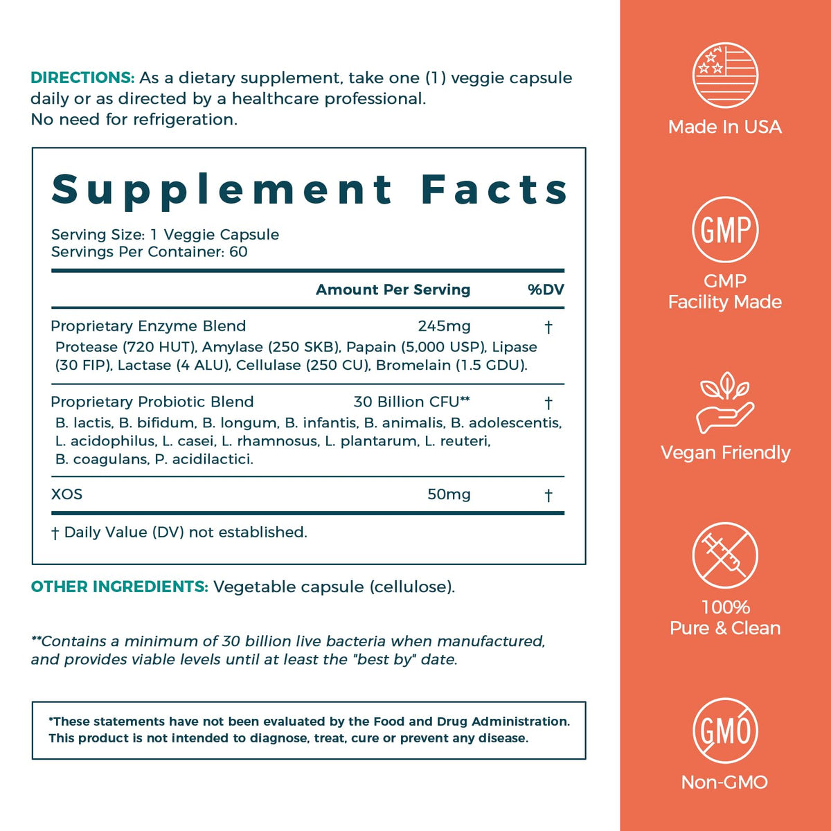 NewRhythm Enzymes 245 mg avec des ingrédients naturels en arrière-plan