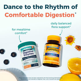 NewRhythm Enzymes 245 mg sur une table en bois
