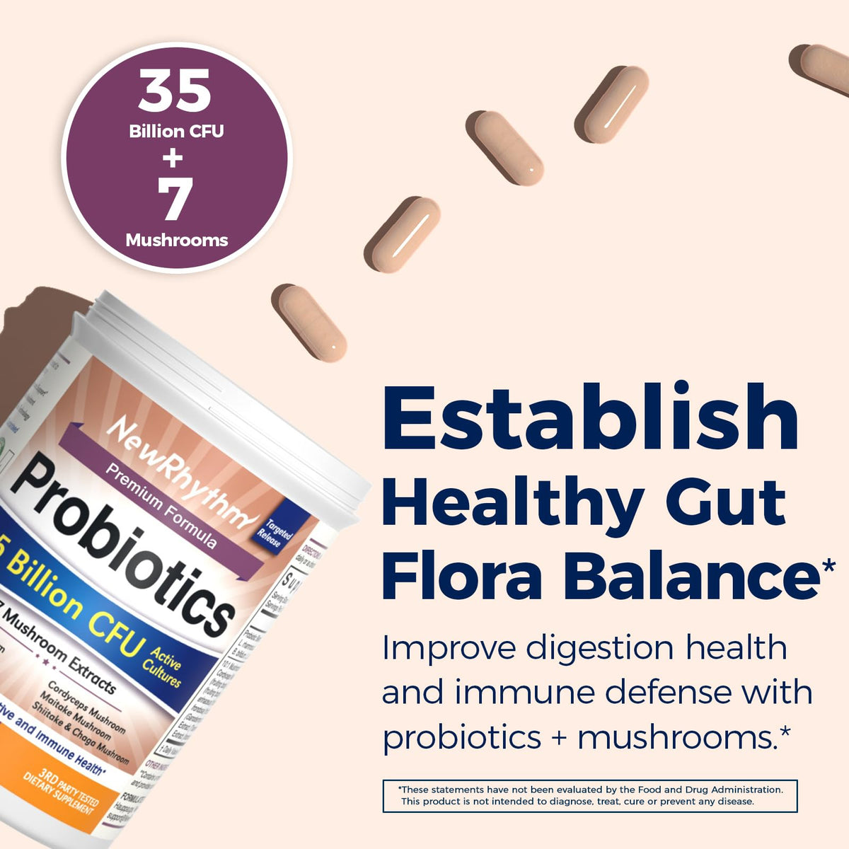 NewRhythm Probiotiques 35 Milliards CFU - capsules