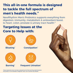NewRhythm Probiotiques pour Hommes ingrédients sur l'emballage