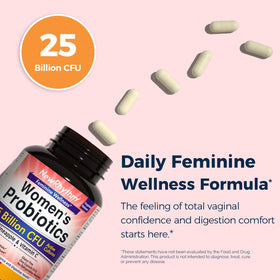 NewRhythm Probiotiques Vaginales capsules ouvertes sur une table