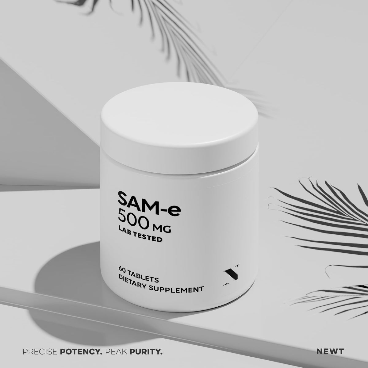 Newt SAM-e 500mg comprimés entériques sur une table