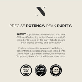 Newt ZERO GRAY™ capsules à côté d'un carnet de notes