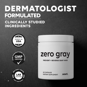 Newt ZERO GRAY™ ingrédients principaux sur l'étiquette