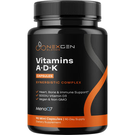 NEXGEN BLENDS Complément Alimentaire ADK Vegan 5000UI D3 K2 MK7 avant
