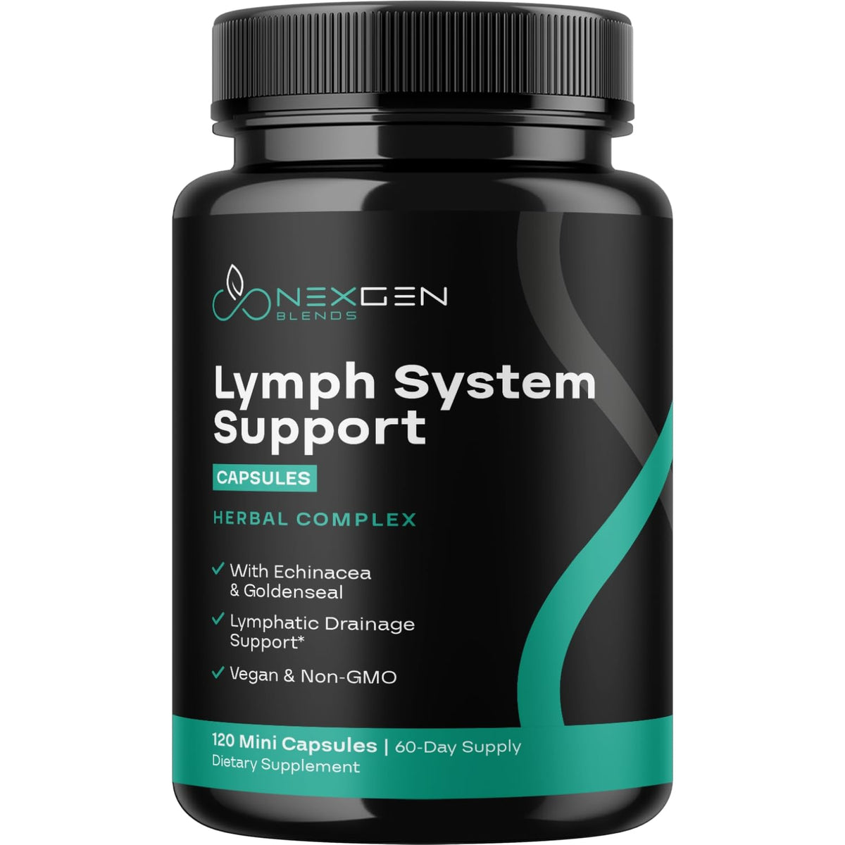 NEXGEN BLENDS Complément Alimentaire Soutien Lymphatique 109g étiquette