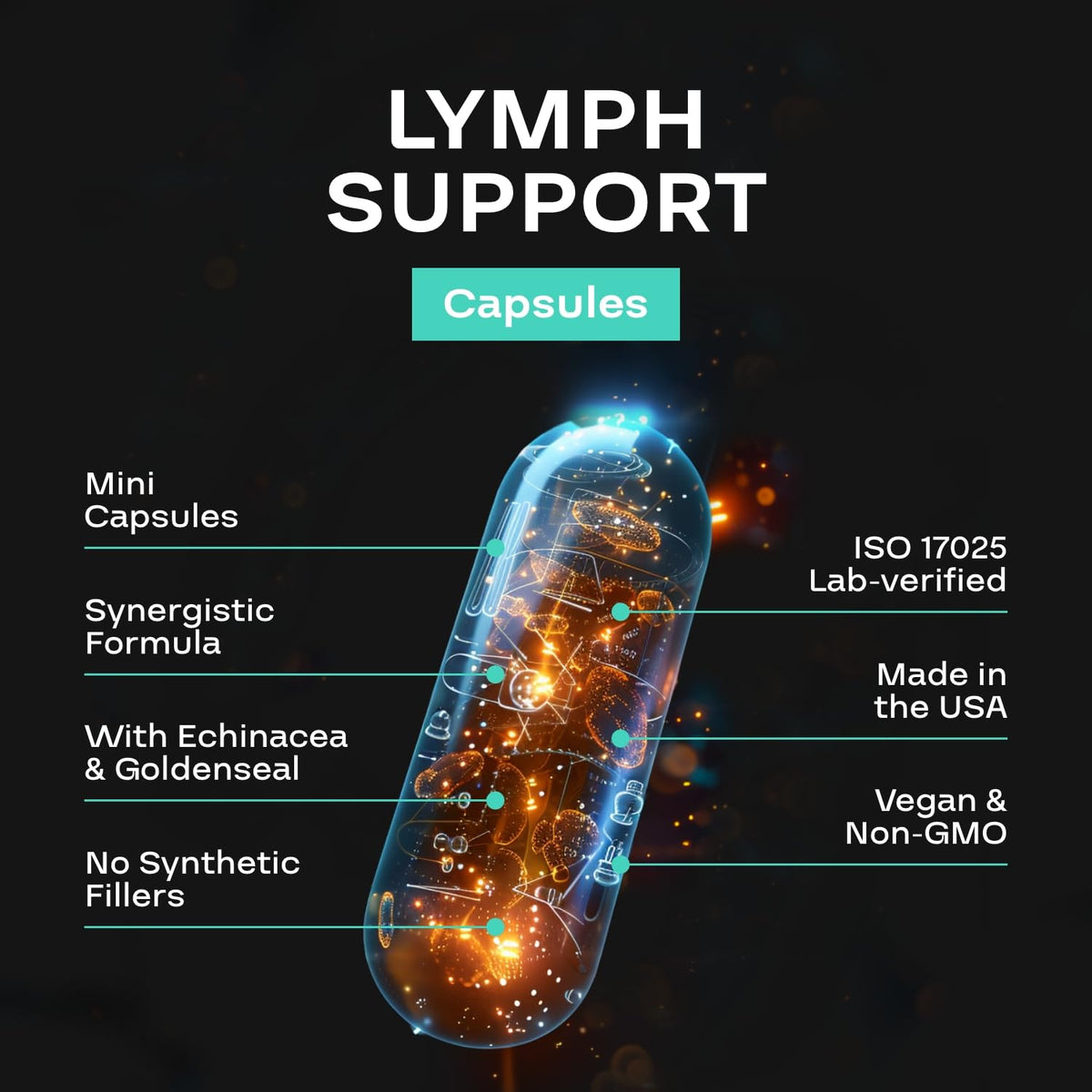 NEXGEN BLENDS Complément Alimentaire Soutien Lymphatique 109g présentation dans un cadre naturel