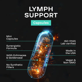 NEXGEN BLENDS Complément Alimentaire Soutien Lymphatique 109g présentation dans un cadre naturel