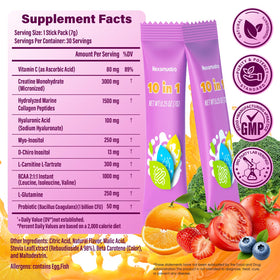 Nexsmuotra créatine pour femmes avec fruits