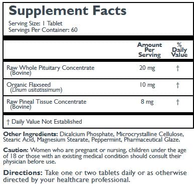 Next To Nature, Inc. Pineal + complément alimentaire 68g vue arrière