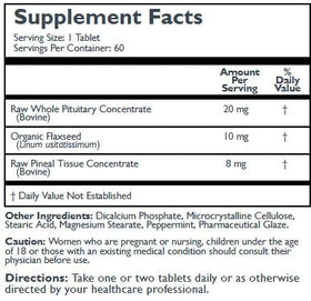 Next To Nature, Inc. Pineal + complément alimentaire 68g vue arrière
