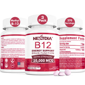 Nextdia B12 Methylcobalamine 10 000 mcg comprimés sous forme de boîte