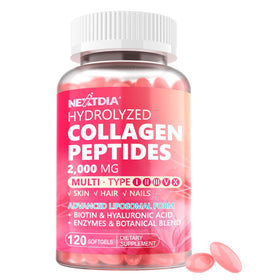 Nextdia capsules de collagène hydrolysé 2000mg vue de face