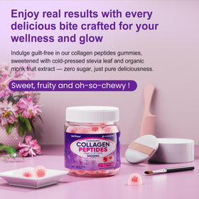 Nextdia Collagen Gummies 120 Comp. gummies sur une assiette