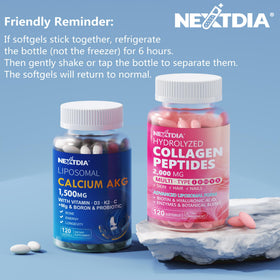 Nextdia Complément Alimentaire Calcium AKG 1500mg avec ingrédients naturels