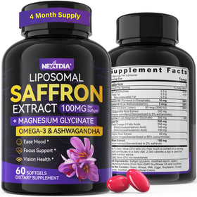 Nextdia Complément Saffron 100 mg gélule vue de face