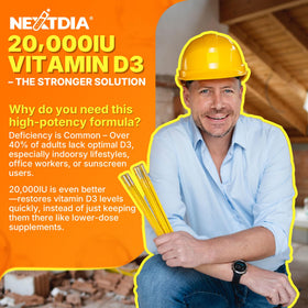 Nextdia D3 20 000 UI gélules de vitamine D3 et K2, gélules ouvertes