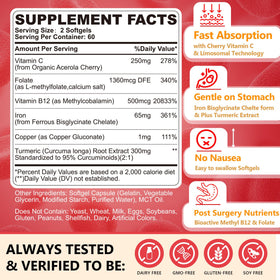 Nextdia Fer Bisglycinate 65mg gélules bouteille ouverte