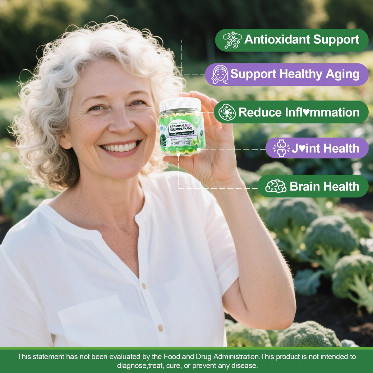 Nextdia Gommes au Sulforaphane 150mg sur une table