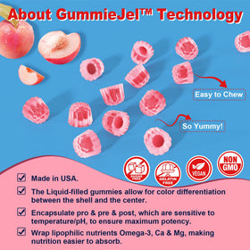 Nextdia Gummies Butyrate 500mg étiquette avec informations nutritionnelles