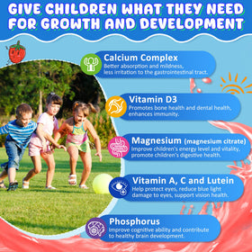 Nextdia Gummies Calcium 3-en-1, détails des ingrédients