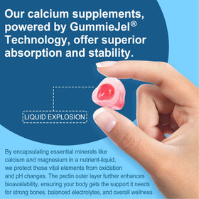 Nextdia Gummies Calcium Citrate 120 pièces en gros plan