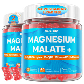 Nextdia Gummies de Magnésium Malate 400mg, vue de face