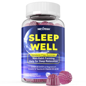 Nextdia Gummies de Sommeil Adultes sans Mélatonine, vue de face