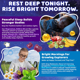 Nextdia Gummies de Sommeil pour Enfants - mélange de baies